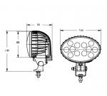 LED pracovní světlomet ovál 36 W