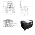 Převozní nádrž TECH TANK 440 litrů, 230V