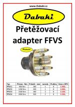 Lamelová spojka, přetěžovací adaptér FFVS.2 - 1200Nm