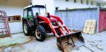 Zetor 7045 4x4 s nakladačem, radlicí, rozmetadlem, přívěsem,