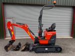 Stav výborný minibagr Kubota U10-3KB 